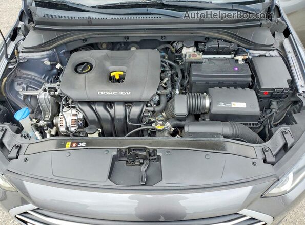 5NPD74LFXJH383292 2018 HYUNDAI ELANTRA Gray უკანა სალონის ხედი