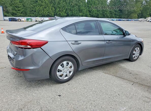 5NPD74LFXJH383292 2018 HYUNDAI ELANTRA Gray უკანა მარჯვენა