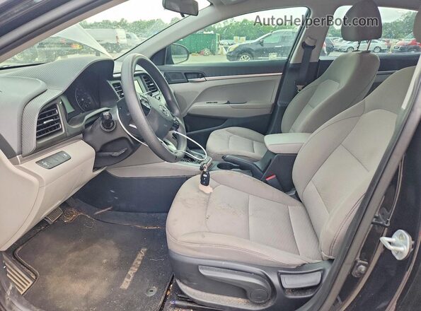 5NPD74LFXKH455688 2019 HYUNDAI ELANTRA Black Vista interior delantera