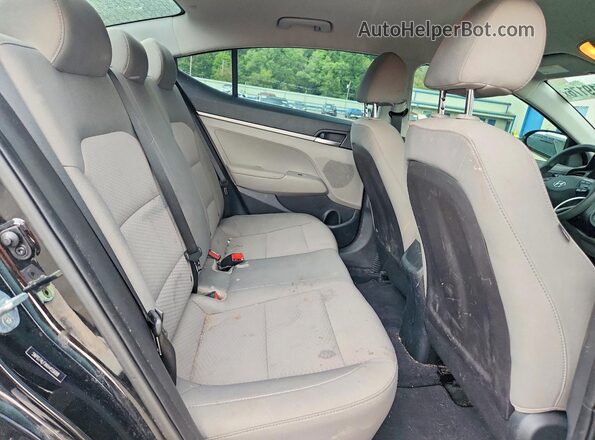 5NPD74LFXKH455688 2019 HYUNDAI ELANTRA Black Vista de los asientos traseros