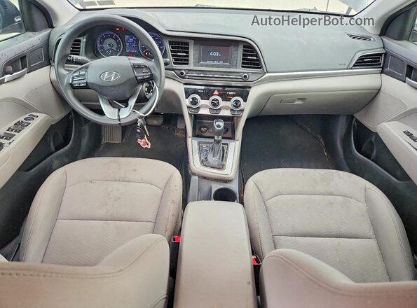 5NPD74LFXKH455688 2019 HYUNDAI ELANTRA Black Vista del salpicadero