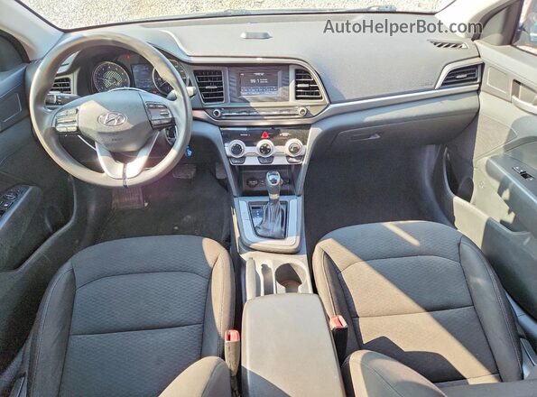 5NPD74LFXKH473690 2019 HYUNDAI ELANTRA Черный Вид панели приборов
