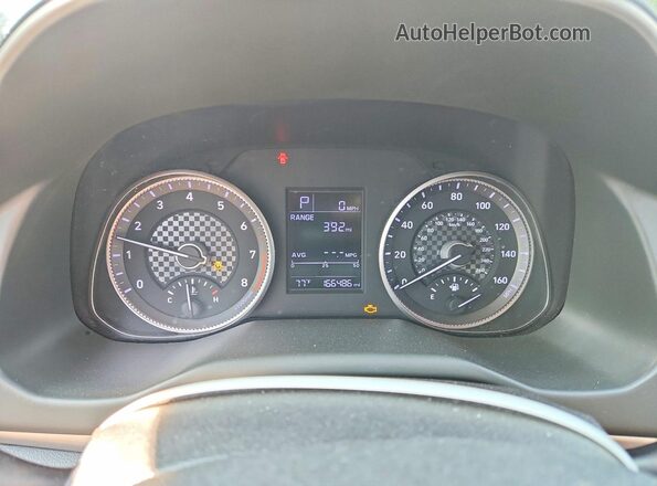 5NPD74LFXKH473690 2019 HYUNDAI ELANTRA Черный Вид щитка приборов
