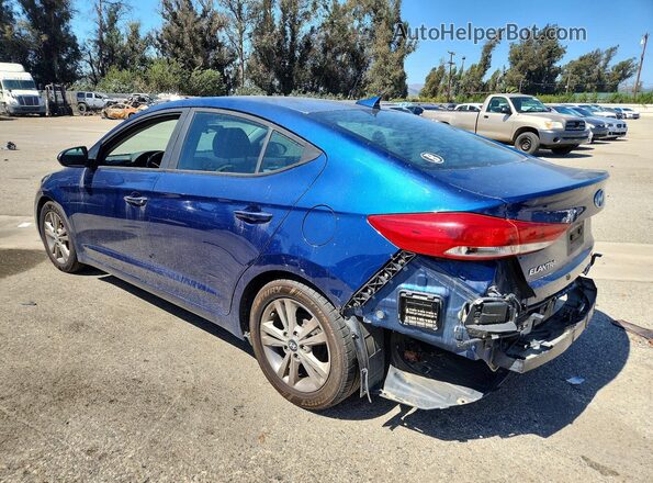 5NPD84LF0HH049540 2017 HYUNDAI ELANTRA Blue Rear right