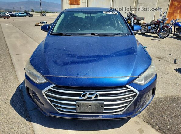 5NPD84LF0HH049540 2017 HYUNDAI ELANTRA Blue Rear view