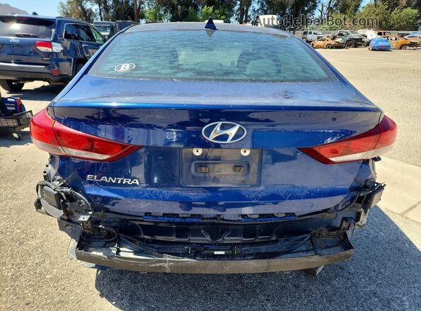 5NPD84LF0HH049540 2017 HYUNDAI ELANTRA Blue Front interior view