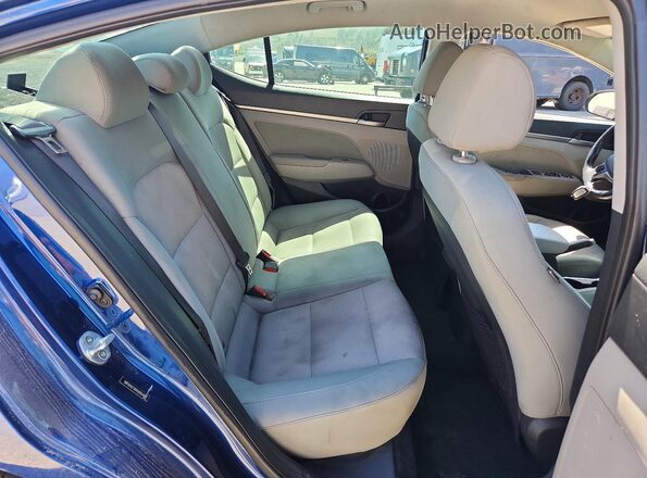 5NPD84LF0HH049540 2017 HYUNDAI ELANTRA Blue Rear interior view