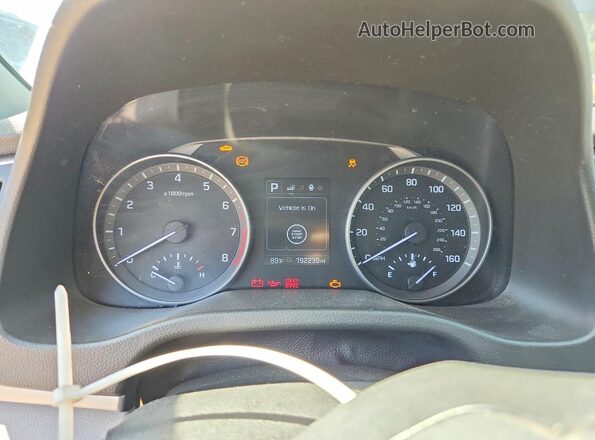5NPD84LF0HH049540 2017 HYUNDAI ELANTRA Blue Rear seats view