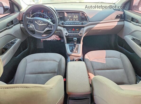 5NPD84LF0HH104682 2017 HYUNDAI ELANTRA White Вид панелі приладів