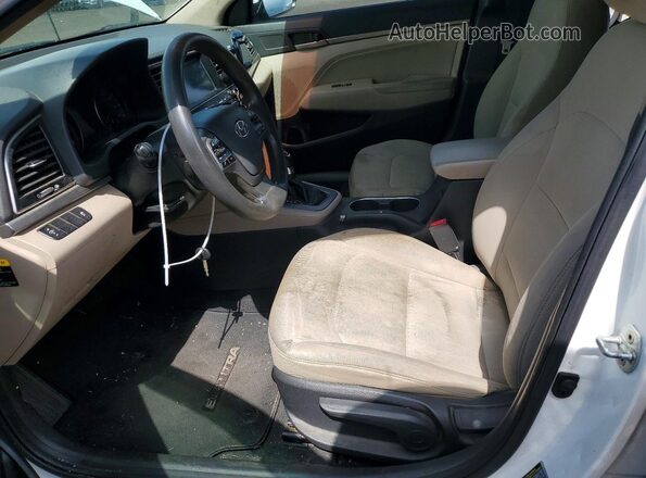 5NPD84LF0HH137956 2017 HYUNDAI ELANTRA White Front interior view