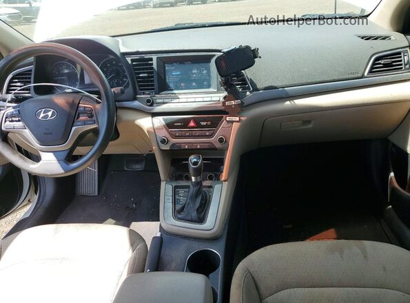 5NPD84LF0HH137956 2017 HYUNDAI ELANTRA White Dashboard view