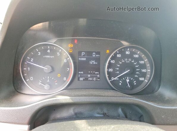 5NPD84LF0HH137956 2017 HYUNDAI ELANTRA White Instrument cluster view