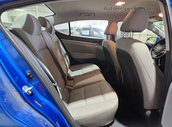 5NPD84LF0HH174957 2017 HYUNDAI ELANTRA Blue Vista de los asientos traseros