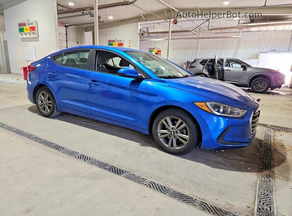 5NPD84LF0HH174957 2017 HYUNDAI ELANTRA Blue Delantero derecho
