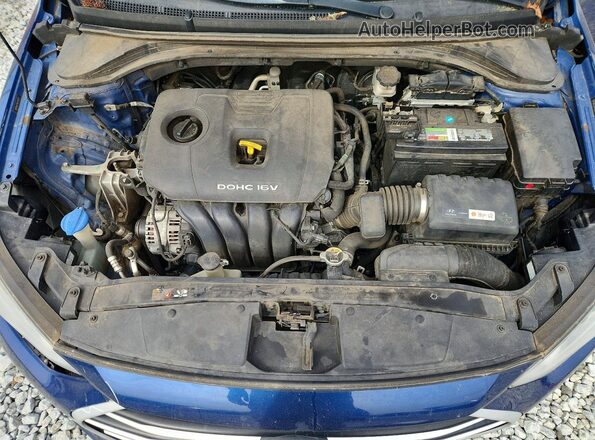 5NPD84LF0HH188194 2017 HYUNDAI ELANTRA Blue Vista interior trasera