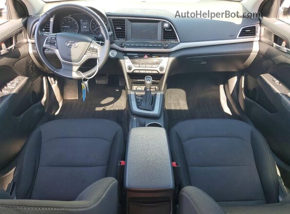 5NPD84LF0JH347320 2018 HYUNDAI ELANTRA White Առջևի վահանակի տեսք