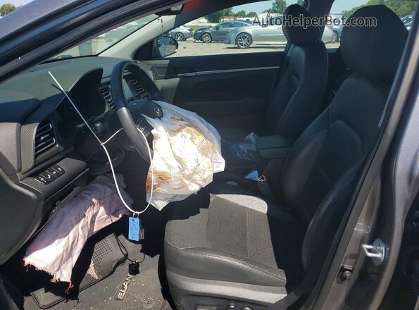 5NPD84LF0LH541185 2020 HYUNDAI ELANTRA Gray Вид салону спереду