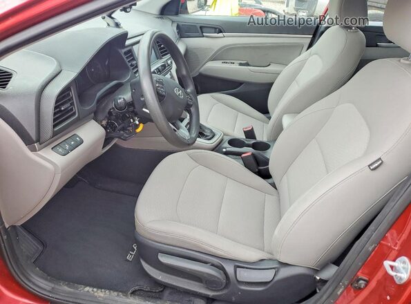 5NPD84LF0LH550369 2020 HYUNDAI ELANTRA Red Vista interior delantera
