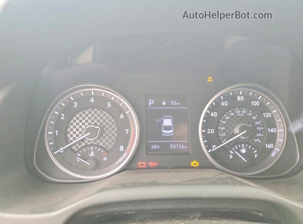 5NPD84LF0LH550369 2020 HYUNDAI ELANTRA Red Vista del cuadro de instrumentos