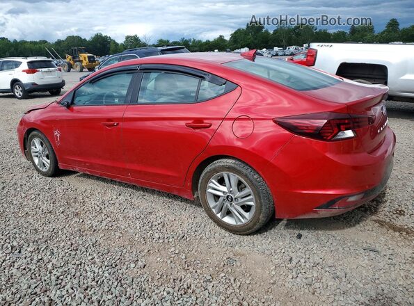 5NPD84LF0LH550369 2020 HYUNDAI ELANTRA Red Trasero izquierdo