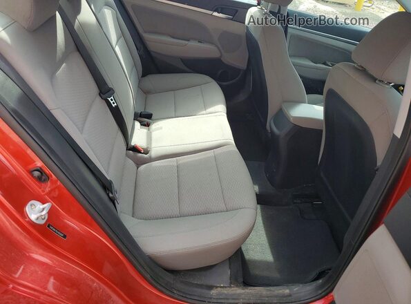 5NPD84LF0LH550369 2020 HYUNDAI ELANTRA Red Vista de los asientos traseros