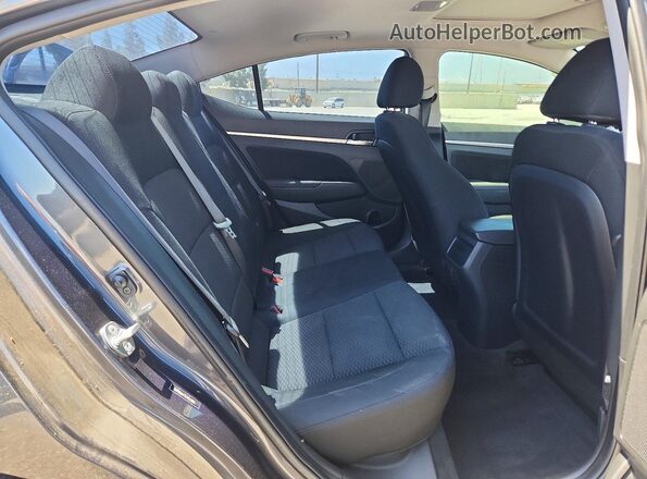 5NPD84LF0LH611865 2020 HYUNDAI ELANTRA Charcoal Vista de los asientos traseros