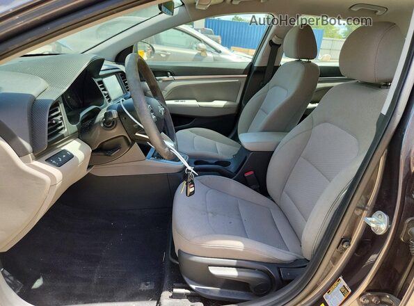 5NPD84LF0LH612014 2020 HYUNDAI ELANTRA Серый Вид салона спереди