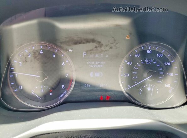 5NPD84LF0LH613499 2020 HYUNDAI ELANTRA Charcoal Vista del cuadro de instrumentos