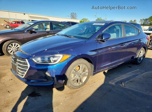 5NPD84LF1HH015476 2017 HYUNDAI ELANTRA Синий Задняя левая четверть