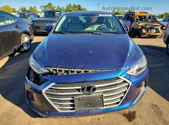 5NPD84LF1HH015476 2017 HYUNDAI ELANTRA Синий Вид сзади