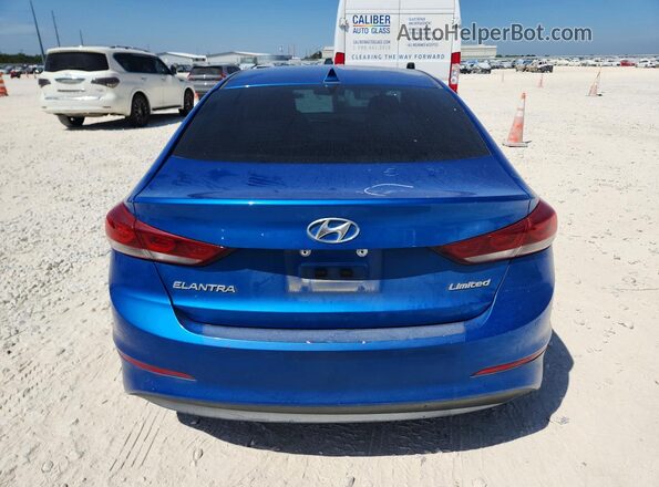 5NPD84LF1HH019320 2017 HYUNDAI ELANTRA Синий Вид сзади