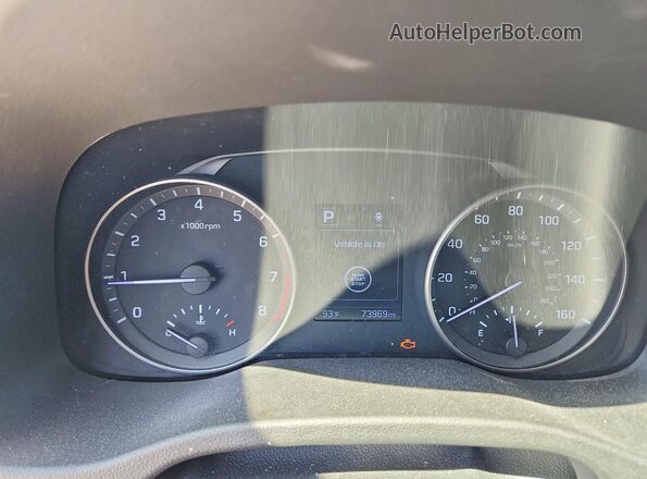 5NPD84LF1HH019320 2017 HYUNDAI ELANTRA Синий Вид щитка приборов