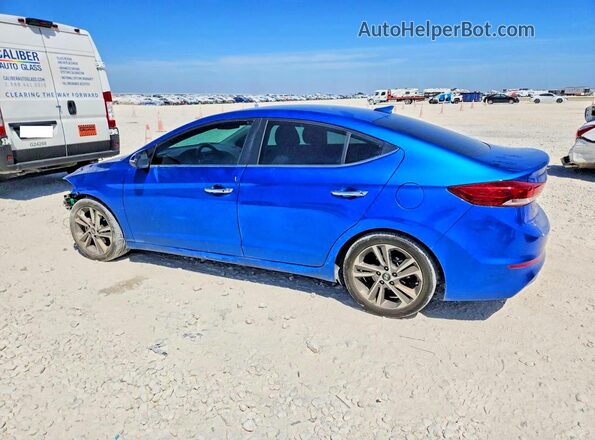 5NPD84LF1HH019320 2017 HYUNDAI ELANTRA Синий Задняя левая четверть