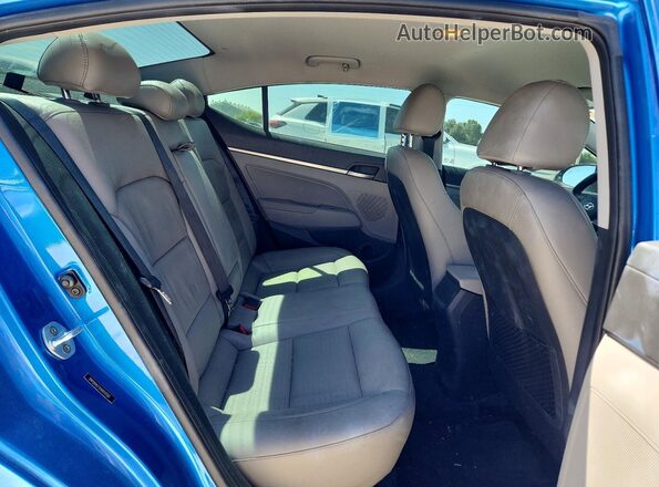 5NPD84LF1HH019320 2017 HYUNDAI ELANTRA Синий Вид задних сидений