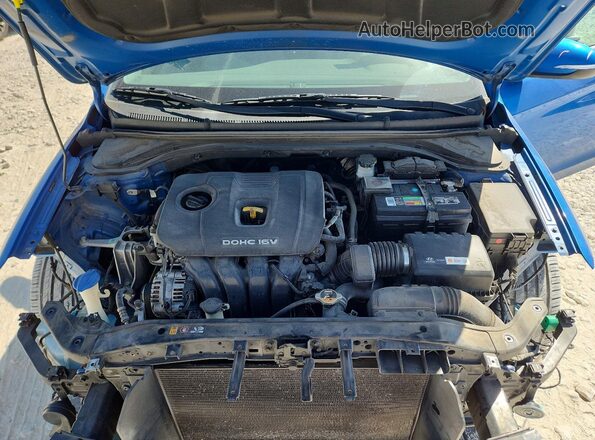 5NPD84LF1HH019320 2017 HYUNDAI ELANTRA Синий Вид задней части салона