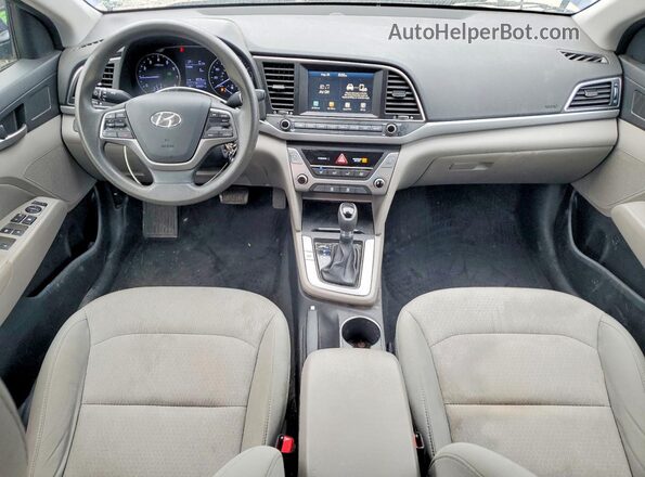 5NPD84LF1HH025053 2017 HYUNDAI ELANTRA Blue Առջևի վահանակի տեսք