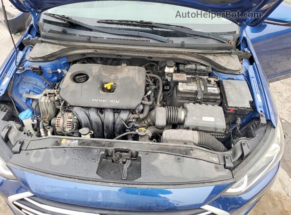 5NPD84LF1HH025053 2017 HYUNDAI ELANTRA Blue Սալոնի հետևի տեսք
