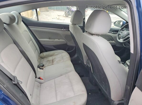 5NPD84LF1HH025053 2017 HYUNDAI ELANTRA Blue Հետևի նստատեղերի տեսք