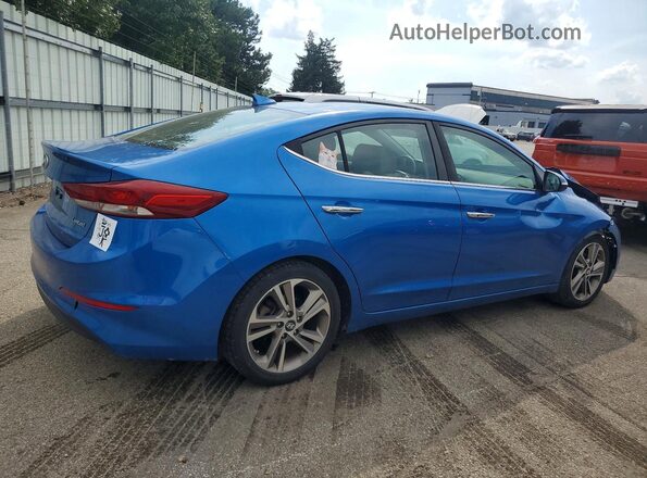 5NPD84LF1HH041558 2017 HYUNDAI ELANTRA Blue Задня права чверть