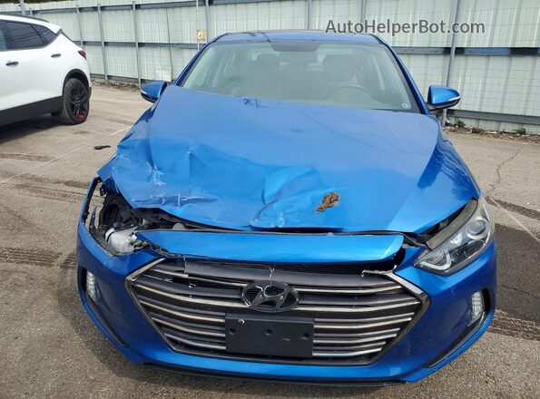 5NPD84LF1HH041558 2017 HYUNDAI ELANTRA Blue Вид спереду