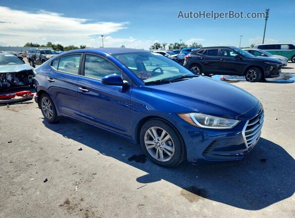 5NPD84LF1HH086001 2017 HYUNDAI ELANTRA Blue წინა მარჯვენა
