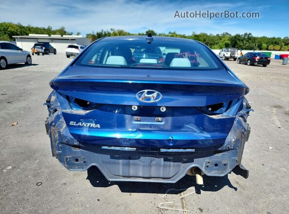 5NPD84LF1HH086001 2017 HYUNDAI ELANTRA Blue უკანა ხედი