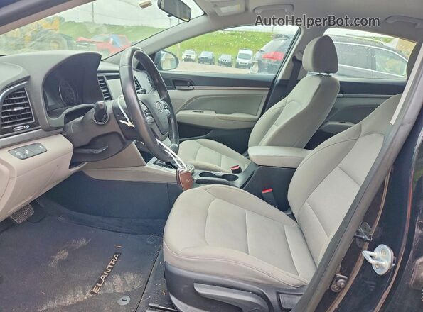5NPD84LF1HH114296 2017 HYUNDAI ELANTRA Black Vista interior delantera
