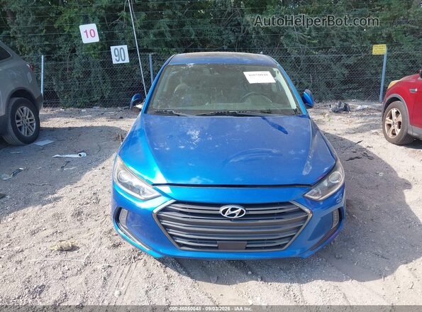 5NPD84LF1HH114914 2017 HYUNDAI ELANTRA Blue ხელსაწყოთა პანელის ხედი
