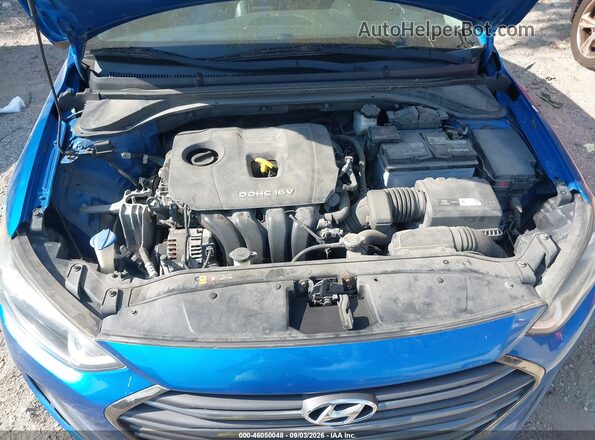 5NPD84LF1HH114914 2017 HYUNDAI ELANTRA Blue უკანა ხედი