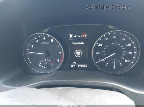 5NPD84LF1HH114914 2017 HYUNDAI ELANTRA Blue უკანა სავარძლების ხედი