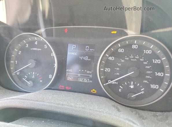5NPD84LF1HH199690 2017 HYUNDAI ELANTRA White Vista del cuadro de instrumentos
