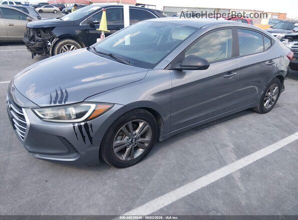 5NPD84LF1JH241104 2018 HYUNDAI ELANTRA Gray Przód lewy