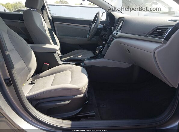 5NPD84LF1JH241104 2018 HYUNDAI ELANTRA Gray Widok wnętrza z przodu