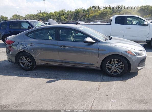 5NPD84LF1JH241104 2018 HYUNDAI ELANTRA Gray Widok wnętrza z tyłu